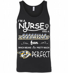 I'M A Nurse And A Nashville Predators Fans Gift Tank - zezetee