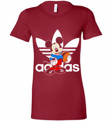 ADIDAS RUGBY MICKEY MOUSE DISNEY SPORTS Bella Ladies Tee - zezetee