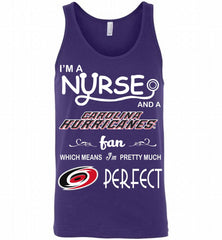 I'M A Nurse And A Carolina Hurricanes Fans Gift Tank - zezetee