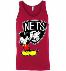 Disney Mickey Mouse Dabbing Brooklyn Nets Tank - zezetee