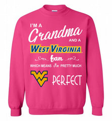 I'M A Grandma And A West Virginia Mountaineers Fan Crewneck Sweatshirt - zezetee