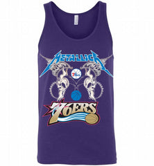Metallica Philadelphia 76ers Logo Tank - zezetee