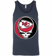 Kansas City Chiefs Grateful Dead Logo Band Tank - zezetee