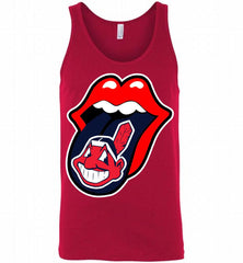 Cleveland Indians  x The Rolling Stones Logo Tank - zezetee