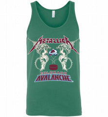 Metallica Colorado Avalanche Logo Tank - zezetee