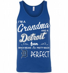 I'M A Grandma And A Detroit Tigers Fans Gift Tank - zezetee