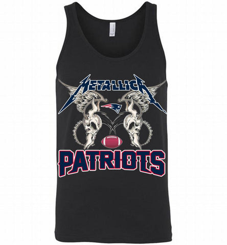 Metallica New England Patriots Logo Tank - zezetee