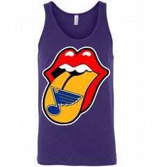 St Louis Blues  x The Rolling Stones Logo Tank - zezetee