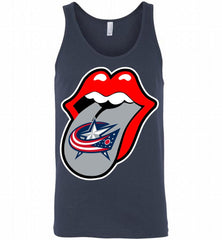 Columbus Columbus Blue Jackets  x The Rolling Stones Logo Tank - zezetee