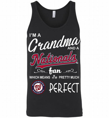 I'M A Grandma And A Washington Nationals Fans Gift Tank - zezetee