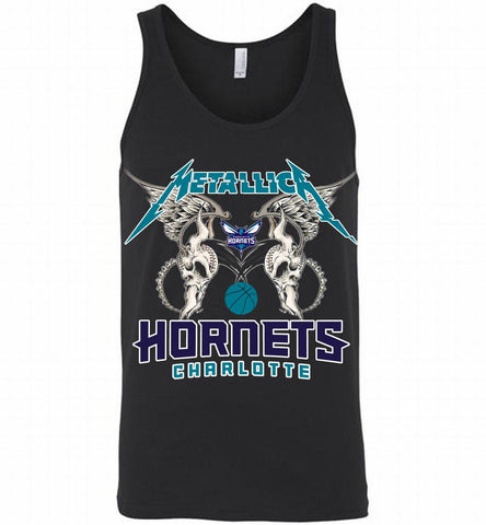 Metallica Charlotte Bobcats Logo Tank - zezetee