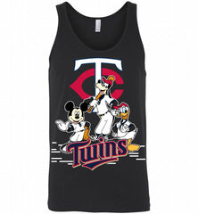 Mickey Goofy Donald Minnesota Twins Teams Tank - zezetee