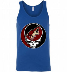 NHL TEAM ARIZONA COYOTES X GRATEFUL DEAD LOGO BAND Tank - zezetee