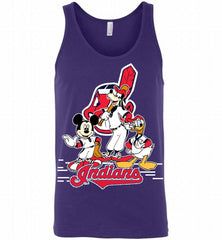 Mickey Goofy Donald Cleveland Indians Teams Tank - zezetee