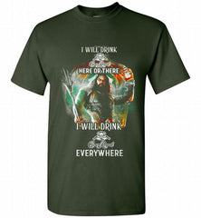 AQUAMAN I WILL DRINK CROWN ROYAL HERE THERE I WILL DRINK CROWN ROYAL EVERYWHERE Shirt - zezetee