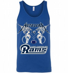 Metallica Los Angeles Rams Logo Tank - zezetee