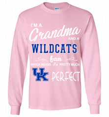 I'M A Grandma And A Kentucky Wildcats Fan Gildan Long Shirt - zezetee