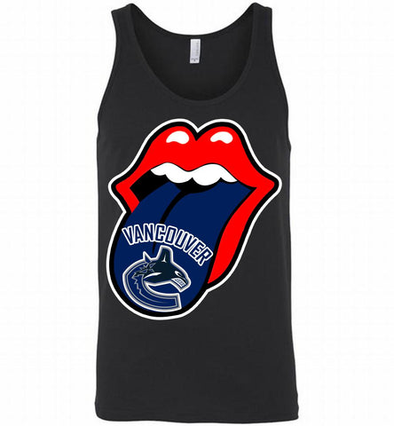 Vancouver Canucks  x The Rolling Stones Logo Tank - zezetee