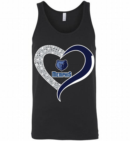 Memphis Grizzlies In Diamond Heart Tank - zezetee