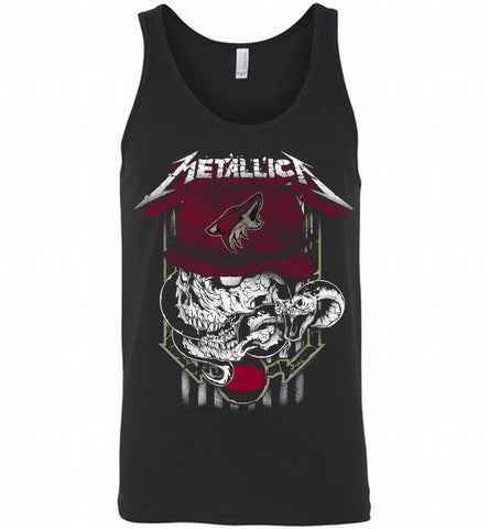 Metallica Skull Snake Arizona Coyotes Tank - zezetee