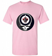 NHL TEAM WINNIPEG JETS X GRATEFUL DEAD LOGO BAND Shirt - zezetee