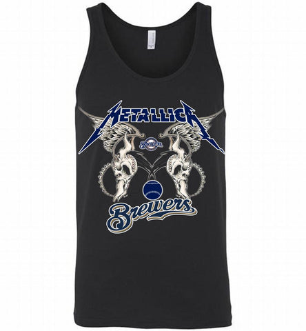 Metallica Milwaukee Brewers Logo Tank - zezetee
