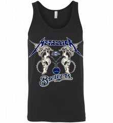 Metallica Milwaukee Brewers Logo Tank - zezetee