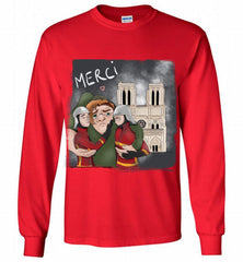 The Hunchback of Notre Dame Firefighter Paris Gildan Long Shirt - zezetee