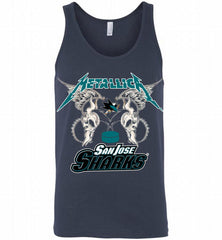 Metallica San Jose Sharks Logo Tank - zezetee