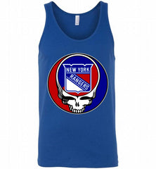 NHL TEAM NEW YORK RANGERS X GRATEFUL DEAD LOGO BAND Tank - zezetee