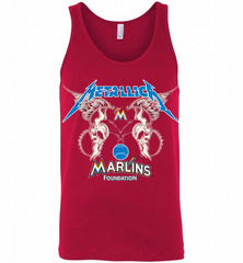 Metallica Miami Marlins Logo Tank - zezetee