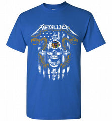 Metallica Snake Skull Chicago Blackhawks Logo Shirt - zezetee