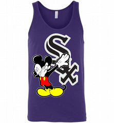 Disney Mickey Mouse Dabbing Chicago White Sox Tank - zezetee