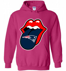 New England Patriots  x The Rolling Stones Logo Hoodie - zezetee