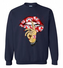 MLB Boston Red Sox Lip Shut The Fuck Up Crewneck Sweatshirt - zezetee