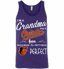 I'M A Grandma And A Baltimore Orioles Fans Gift Tank - zezetee