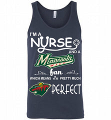 I'M A Nurse And A Minnesota Wild Fans Gift Tank - zezetee