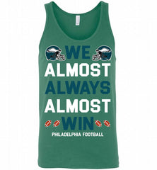 Philadelphia Eagles We Almost Always Almost Win Tank - zezetee