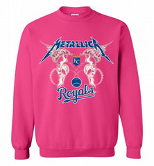 Metallica Kansas City Royals Logo Crewneck Sweatshirt - zezetee