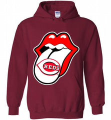 Cincinnati Reds  x The Rolling Stones Logo Hoodie - zezetee