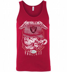Metallica Skull Snake Oakland Raiders Tank - zezetee