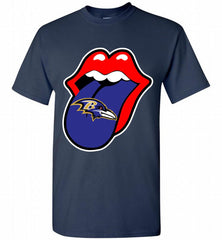 Baltimore Ravens  x The Rolling Stones Logo Shirt - zezetee