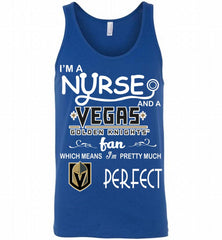 I'M A Nurse And A Vegas Golden Knights Fans Gift Tank - zezetee