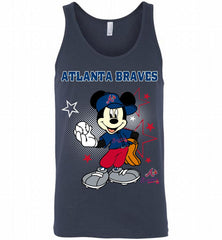 Atlanta Braves Mickey Mouse Disney Super Star Tank - zezetee