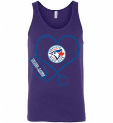 Nurse Heartbeat Toronto Blue Jays Tank - zezetee