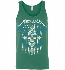 Metallica Snake Skull Detroit Lions Logo Tank - zezetee