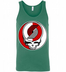 Portland Trail Blazers Grateful Dead Logo Band Tank - zezetee
