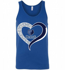 Memphis Grizzlies In Diamond Heart Tank - zezetee