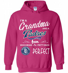 I'M A Grandma And A San Diego Padres Fans Gift Hoodie - zezetee