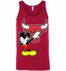 Disney Mickey Mouse Dabbing Chicago Bulls Tank - zezetee